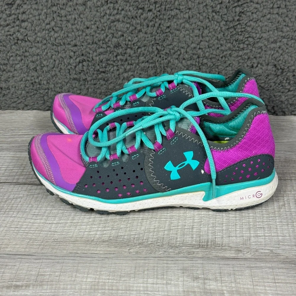 Under Armour Shoes Womens US 7 Black Pink Micro G Mantis Running Sneakers Active